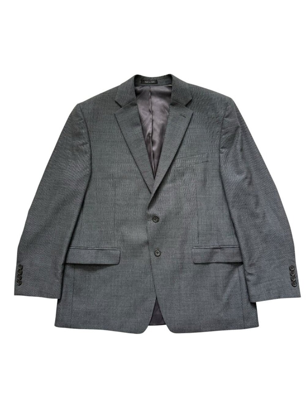 Lauren Ralph Lauren Nailhead Gray Wool Sport Coat Sz 44S Notch Blazer Jacket